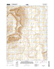T B Ranch 2015 topographic map thumbnail