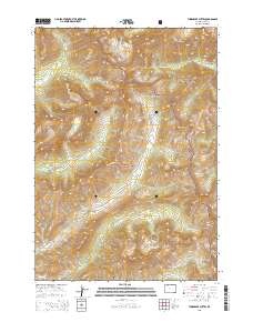 Thorofare Buttes 2015 topographic map thumbnail