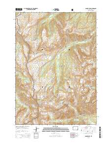 Ranger Peak 2015 topographic map thumbnail