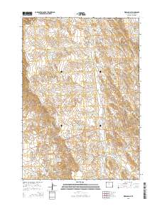 Worland SE 2015 topographic map thumbnail