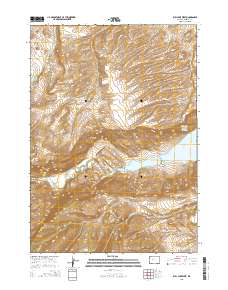 Bull Lake West 2015 topographic map thumbnail