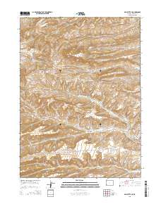 Bell Butte NE 2015 topographic map thumbnail