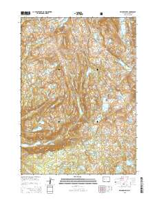 Bridger Lakes 2015 topographic map thumbnail