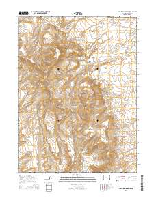 Flat Top Mountain 2015 topographic map thumbnail