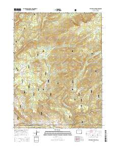 Fletcher Peak 2015 topographic map thumbnail