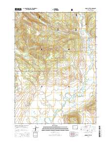Dodge Butte 2015 topographic map thumbnail