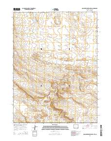 Cow Creek Reservoir SW 2015 topographic map thumbnail