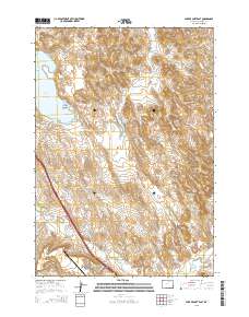 Lake De Smet East 2015 topographic map thumbnail