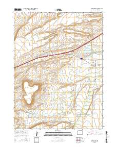 Fort Bridger 2015 topographic map thumbnail