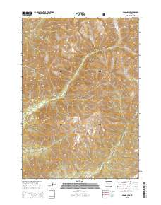 Wiggins Peak 2015 topographic map thumbnail