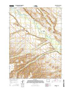 Crowheart 2015 topographic map thumbnail