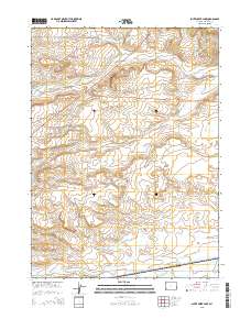 Shute Creek Lake 2015 topographic map thumbnail