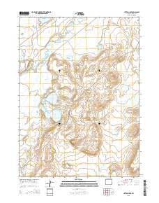 Hutton Lake 2015 topographic map thumbnail