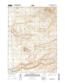 Greasewood Knoll 2015 topographic map thumbnail