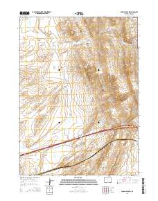 Rawlins Peak SW 2015 topographic map thumbnail