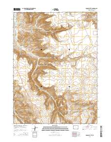 Earnest Butte 2015 topographic map thumbnail