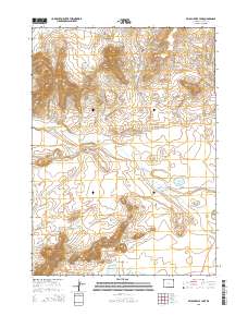 Beulah Belle Lake 2015 topographic map thumbnail