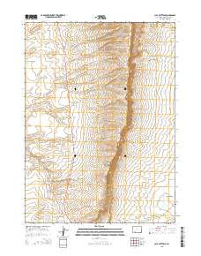 Clay Buttes SE 2015 topographic map thumbnail