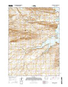 Seminoe Dam SW 2015 topographic map thumbnail