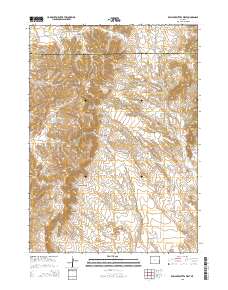 Rawhide Buttes West 2015 topographic map thumbnail