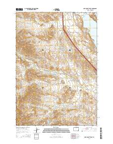 Lake De Smet West 2015 topographic map thumbnail