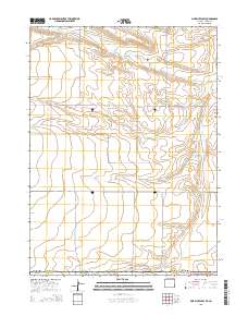 Pine Bluffs SW 2015 topographic map thumbnail