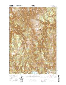 Cook Peak 2015 topographic map thumbnail