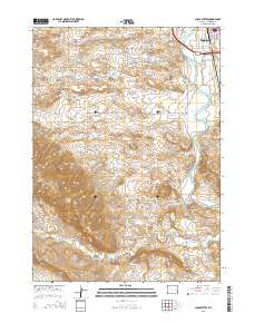 Chalk Buttes 2015 topographic map thumbnail