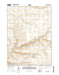 Clay Buttes SW 2015 topographic map thumbnail