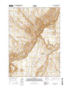 Dishpan Butte 2015 topographic map thumbnail