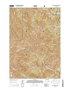 Cottonwood Peak 2015 topographic map thumbnail