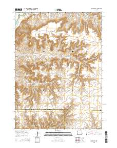 La Barge SE 2015 topographic map thumbnail