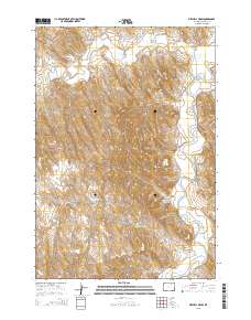 Mitchell Draw 2015 topographic map thumbnail