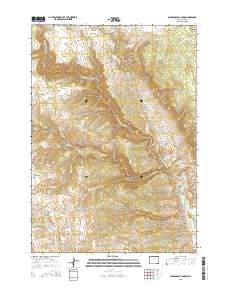 Packsaddle Canyon 2015 topographic map thumbnail