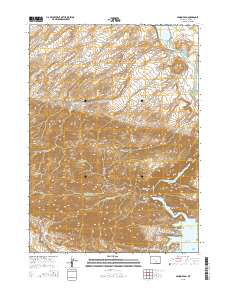 Seminoe Dam 2015 topographic map thumbnail