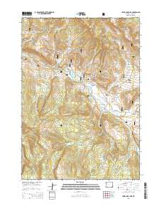 Upper Slide Lake 2015 topographic map thumbnail