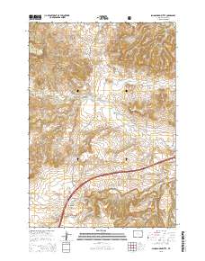 Schoolmarm Butte 2015 topographic map thumbnail