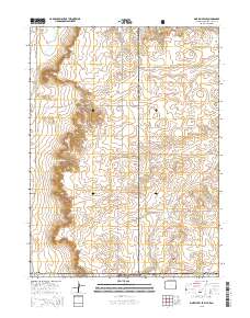 Pine Bluffs SE 2015 topographic map thumbnail