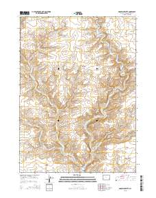 Monument Butte 2015 topographic map thumbnail