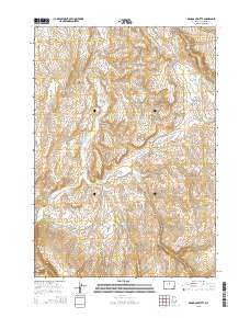 Mahogany Butte 2015 topographic map thumbnail