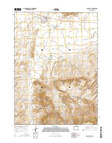 Jeffrey City 2015 topographic map thumbnail