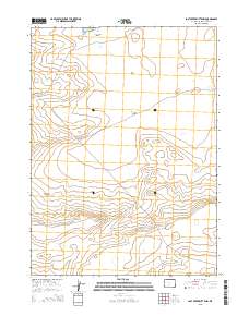 Lost Creek Butte NW 2015 topographic map thumbnail