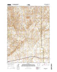 Lost Springs 2015 topographic map thumbnail