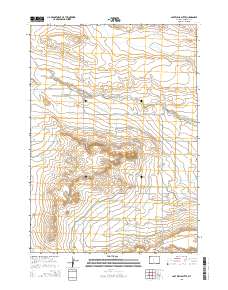 Lost Wells Butte 2015 topographic map thumbnail