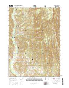 Pole Creek 2015 topographic map thumbnail