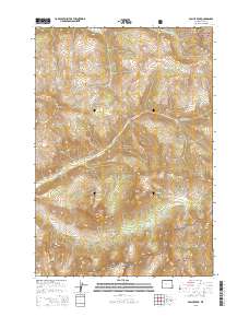 Pollux Peak 2015 topographic map thumbnail