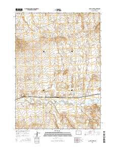 Gates Butte 2015 topographic map thumbnail