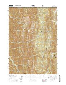 Clause Peak 2015 topographic map thumbnail
