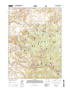 Divide Peak 2015 topographic map thumbnail