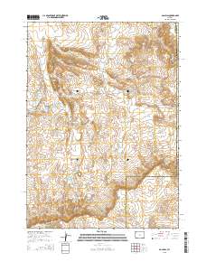 Gas Hills 2015 topographic map thumbnail